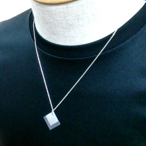 ひし形 シルバーネックレス メンズ用 ネックレス・ペンダント ひし形 シルバーネックレス メンズ用 ネックレス・ペンダント