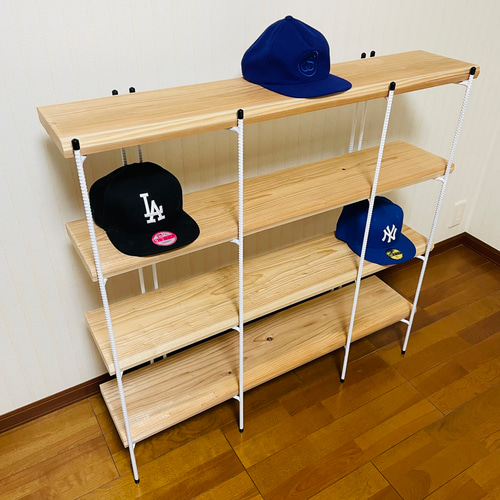 手作りアイアン家具 折り畳みラック アンティーク 西海岸インテリア 幅