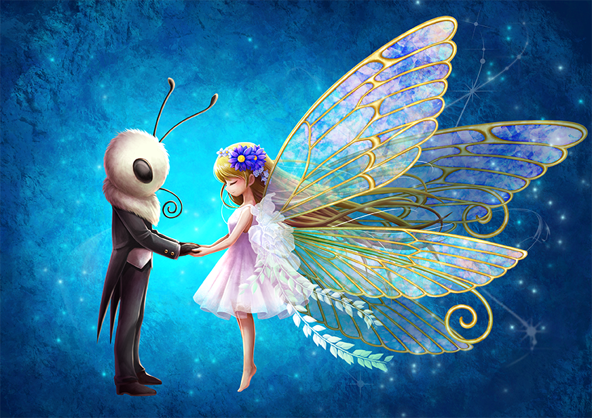 キャンバスボード【飛び方を教えて】