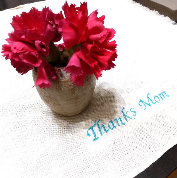 ランチョンマット Thanks Mom 母の日 ありがとうランチ ありがとう
