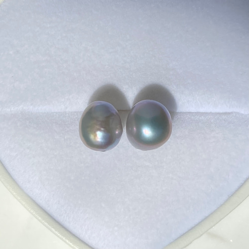 選べる大粒グレーバロックパール✨約11mm 一粒バロックシンプル