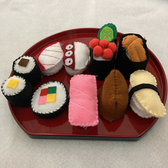 handmade】お寿司 おすし フェルト ハンドメイド/10巻セット② 