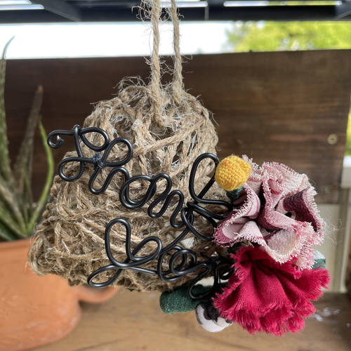 ピトピト雫　＊麻ひも傘のドロップオーナメント＊ ピトピト雫＊麻ひも傘のドロップオーナメント＊