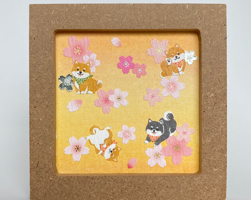 happy dog  ハンドメイドパステル画　絵画アート原画 happy dog ハンドメイドパステル画 絵画アート原画