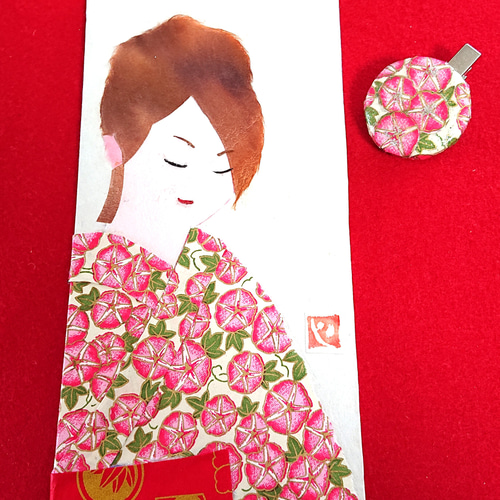 和紙アートちぎり絵「浴衣美人」キット その他アート fuoo 通販
