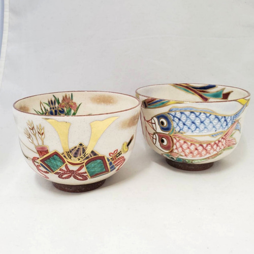 【抹茶茶碗　端午の節句】　兜 茶道具 抹茶茶碗 端午の節句 紫釉 兜 見谷福峰作 茶道 : 茶道具