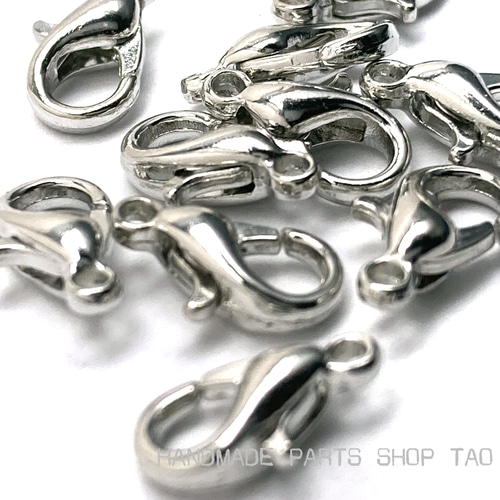 35個】カニカン サイズMIX シルバー 留め具 ストラップ /F-16-4 [送料