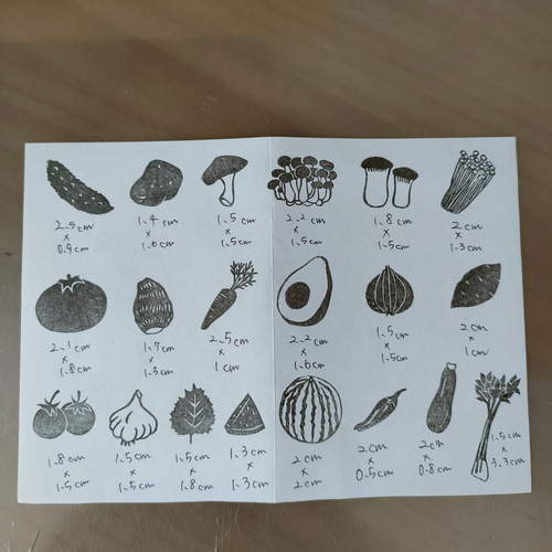 Tedさん専用ページ コロコロかわいい 選べるお野菜はんこ はんこ