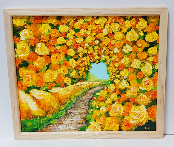 油絵 絵画 【黄色い花の道】 5枚目の画像
