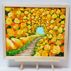 油絵 絵画 【黄色い花の道】 絵画 HR 通販 13826977|Creema 油絵 絵画 【黄色い花の道】 絵画 HR 通販 13826977|Creema