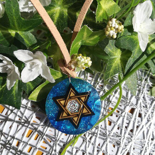 ゼロ磁場☆深海六芒星ネックレス』電磁波対策、波動調整波動入り