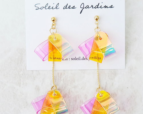 SALE！ ハンドメイドピアス イヤリング クリア ビジュー 夏 パール 80ee9b21a54306fd4ead679fb22f86