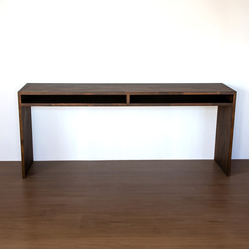 現品処分品　木製ダークブラウンカウンターテーブル 現品処分品 木製ダークブラウンカウンターテーブル 現品処分品