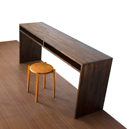 カウンターテーブル／ダークブラウン 机・デスク SG工房 通販