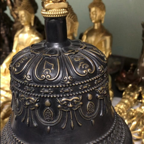 【修縁堂】密教法器 鐘 九鈷杵金剛鈴 呼鈴 持鈴 金剛杵セット 真鍮製 ネパール チベット密教法器 鐘 九鈷杵 金剛鈴 金剛杵セット 真鍮製 その他アート