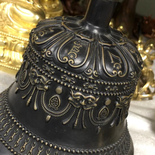 チベット密教法器 鐘 九鈷杵 金剛鈴 金剛杵セット 真鍮製 その他アート