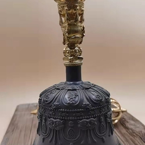 法器 九鈷金剛鈴 鐘 密教法具 真鍮製 26CM その他アート 財前 通販
