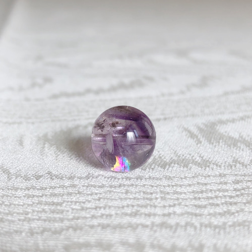 ☆高品質｜アメジスト エレスチャル｜ラウンド 12mm 1粒 