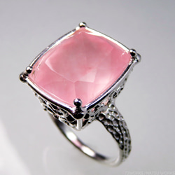 ローズクォーツ リング / Rose Quartz Ring 2枚目の画像