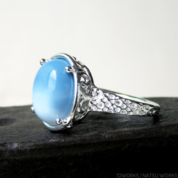 ブルーオパール リング / Blue Opal Ring 4枚目の画像