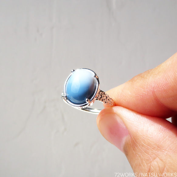 ブルーオパール リング / Blue Opal Ring 3枚目の画像