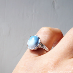 ブルーオパール リング / Blue Opal Ring 5枚目の画像