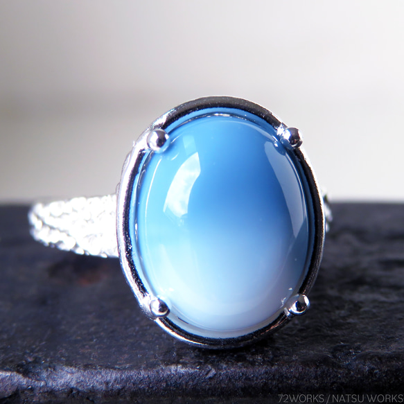 ブルーオパール リング / Blue Opal Ring 2枚目の画像