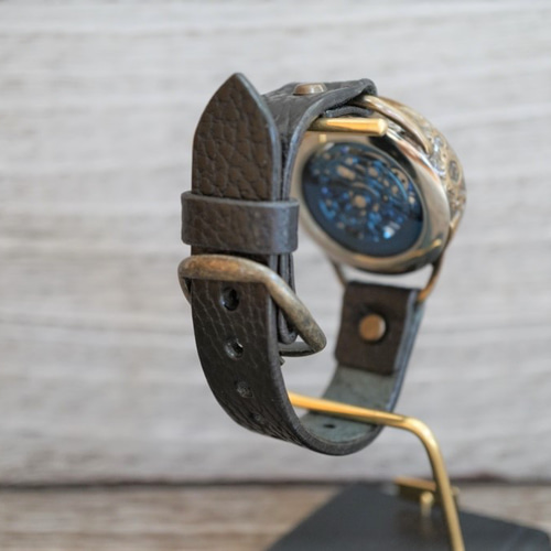 メカニックブルー AT ブラック 真鍮 腕時計 KINO 通販 13828096