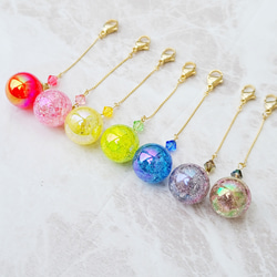 【顏色選擇】水氣球、溜溜球玻璃球吊飾、面具吊飾 第1張的照片