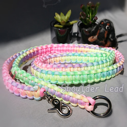 ワンコとお散歩 ショルダーリード【レインボーシリーズ】 4mmパラ