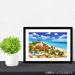 【アートポスター】メキシコ カンクンのビーチ（作品No.351） 2枚目の画像