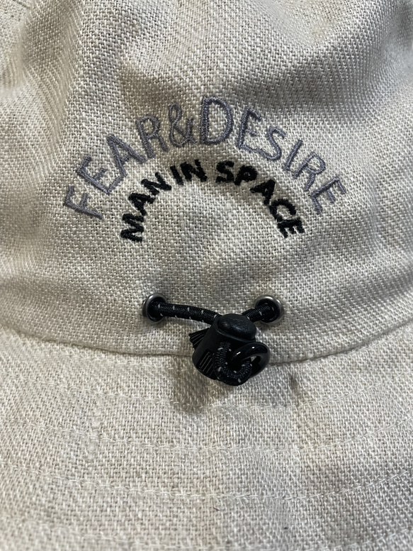 fear&desire linen logo bucket hat beige 5枚目の画像