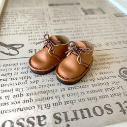 モンストドール ピュアニーモ ミニチュア靴 Mタイプ ライトブラウン