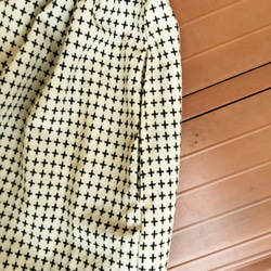 着物リメイクスカート　十字絣ウエストゴム 7枚目の画像