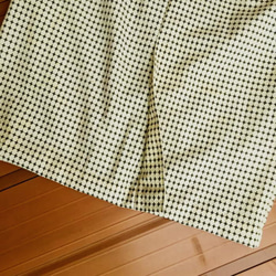 着物リメイクスカート　十字絣ウエストゴム 5枚目の画像