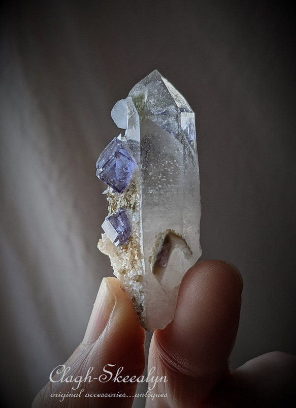 【Yaogangxian Fluorite】ヤオガンシャン産｜ファントムクォーツ with フローライト｜ 中国湖南省 1枚目の画像