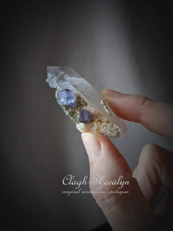 【Yaogangxian Fluorite】ヤオガンシャン産｜ファントムクォーツ with フローライト｜ 中国湖南省 7枚目の画像