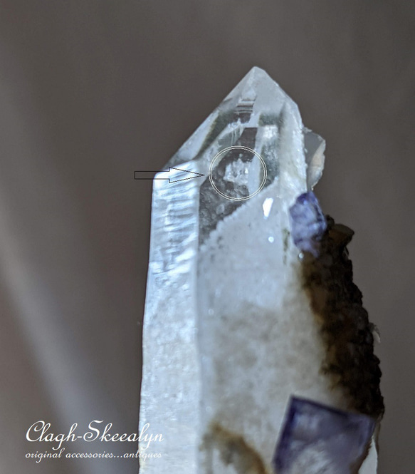 【Yaogangxian Fluorite】ヤオガンシャン産｜ファントムクォーツ with フローライト｜ 中国湖南省 6枚目の画像