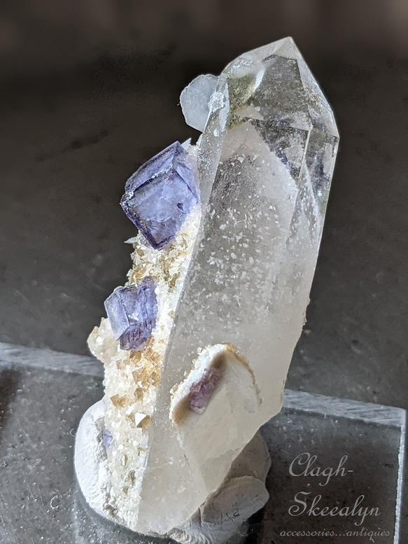 【Yaogangxian Fluorite】ヤオガンシャン産｜ファントムクォーツ with フローライト｜ 中国湖南省 9枚目の画像