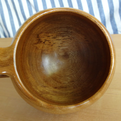 　古木のクスの一木彫りコーヒーカップ 7枚目の画像