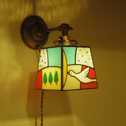 小さな旅する鳥ランプ3（受注制作品）＋ブラケット灯具ＡS 2枚目の画像