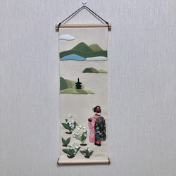 sold out】和柄ミニ着物と草履のストラップ＊桜模様／和風小物／