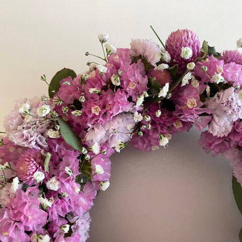 スターチスのリース ドライフラワー nonoka* 通販 13830118