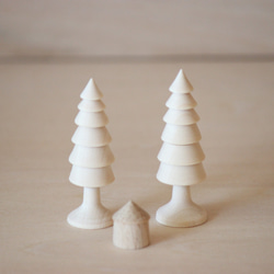 家と木の置物　6点セット 8枚目の画像