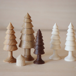 家と木の置物　6点セット 6枚目の画像