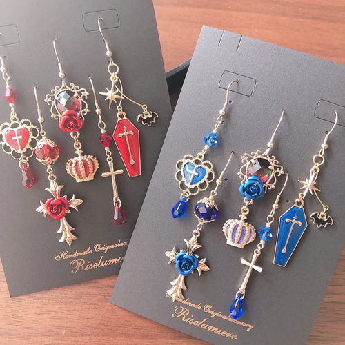 ハンドメイド イヤリング セット ハンドメイド イヤリングセット まとめ売り ピアス変更可能 - メルカリ