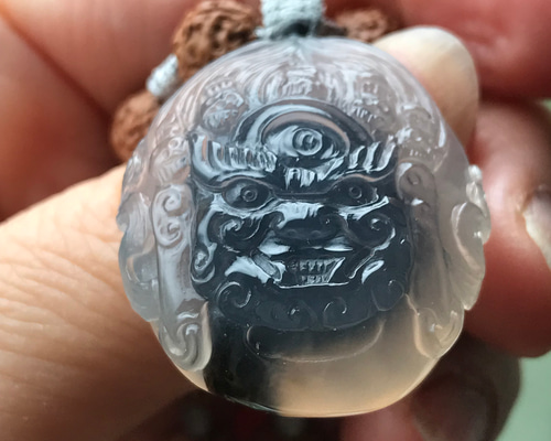 ゴビ石−876 ゴビ瑪瑙　石彫刻　『大黒天』 c23e586b582d12c0ea013c892c838f