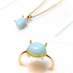 ラリマー Silver925 リング 9×7mm 指輪・リング Aqua jewel 通販 