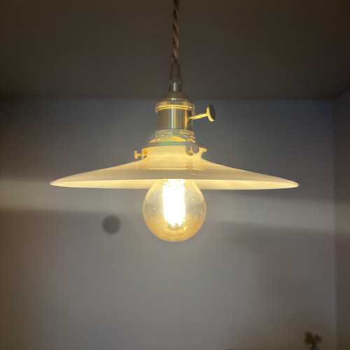 ランプシェード E26サイズ 照明 ミルクガラス 昭和アンティーク レトロ