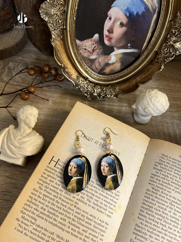 Girl with a Pearl Earring・Vintage style pierced/clip-on 9枚目の画像